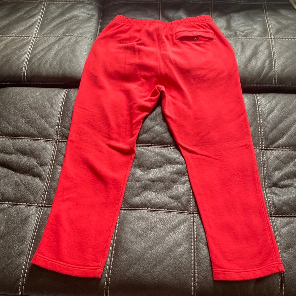 Nike Men’s Red Club Fleece Sweatpants - Picture 3 of 8